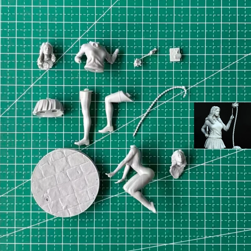 1/24 Scale DieCast Resin Figure Model Kit Witches School Diorama Unassembled Unpainted