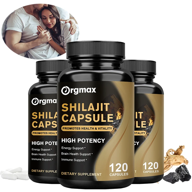 Himalaya Shilajit Capsule Original High in Trace Minerals& Fulvic Acid for Energy,Muscle Strength &Immunity, Endurance for Adult