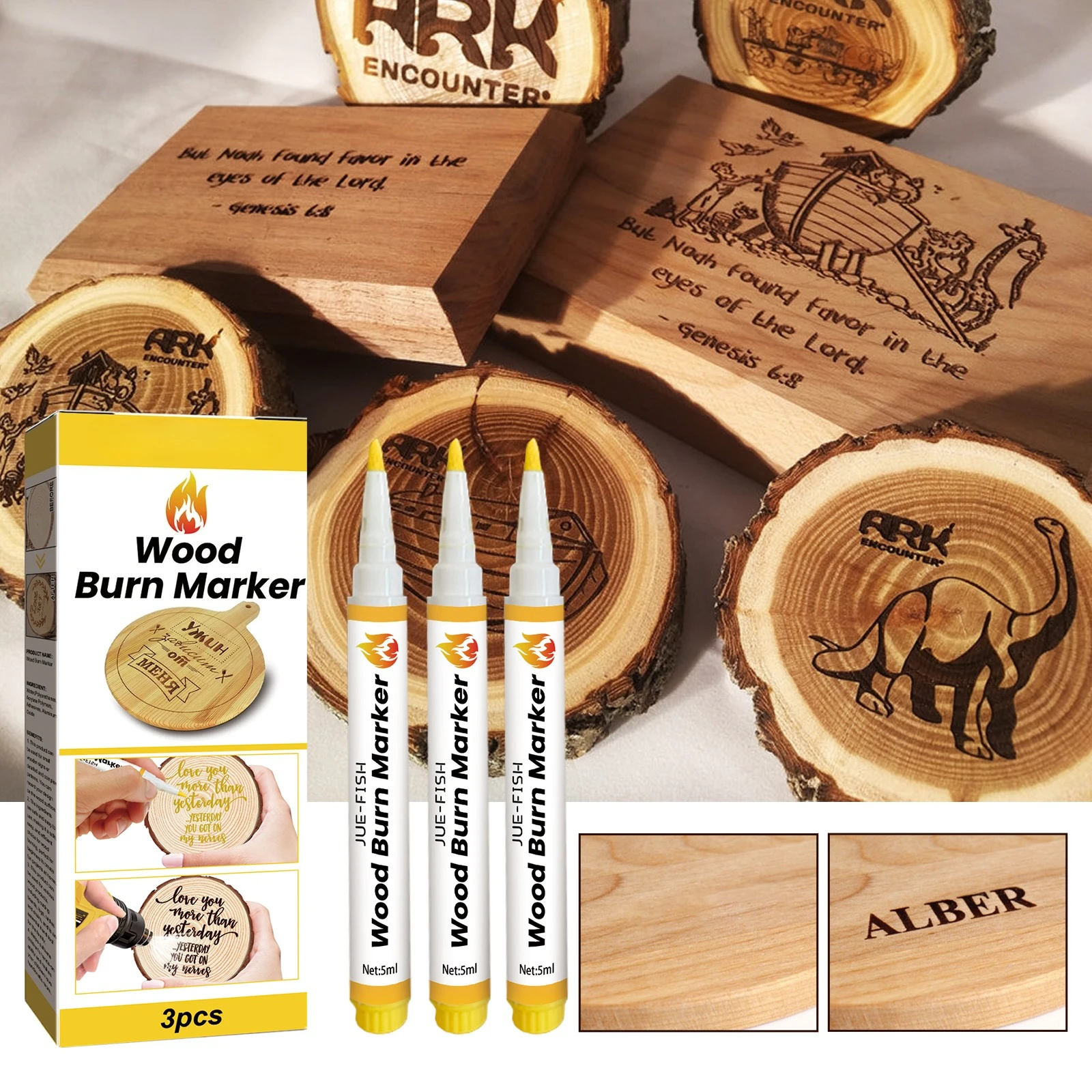 

DIY wooden burning marker pen, wooden coaster cutting board pyrography pen, wood burning marker pen