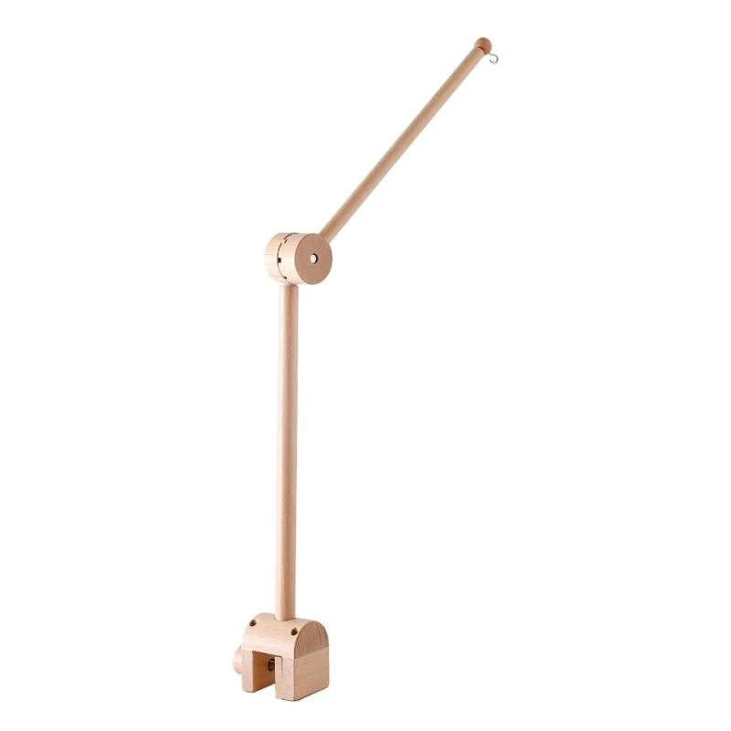 Y4QA CRIB Đồ chơi động giữ giá đỡ vòng vòng tay lắp ráp khung bằng gỗ bedbell bedbell mobile bear bé tắm