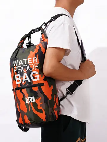 30L 15L Waterproof Dry Bags With Wet Separation Pocket Backpack For Kayaking Boating Swimming Outdoor Sports Bag XAZ9