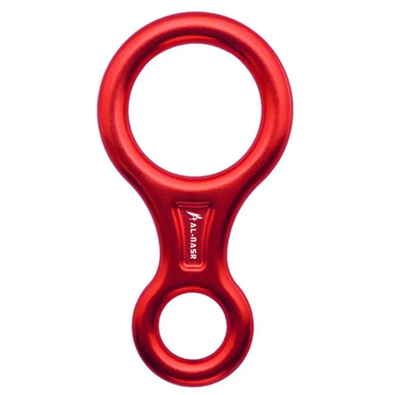 

AUAU-35KN Карабин для скалолазания Фигурка 8Rappelling Rope Descender Алюминиевая фигурка страховочное устройство Оборудование для скоростного спуска