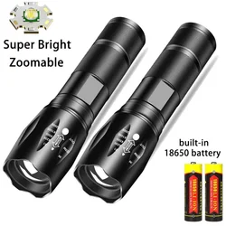 LED Rechargeable Flashlight XML T6 linterna torch 18650 Battery 5 Modes Waterproof Outdoor Camping Powerful Led Flashlight