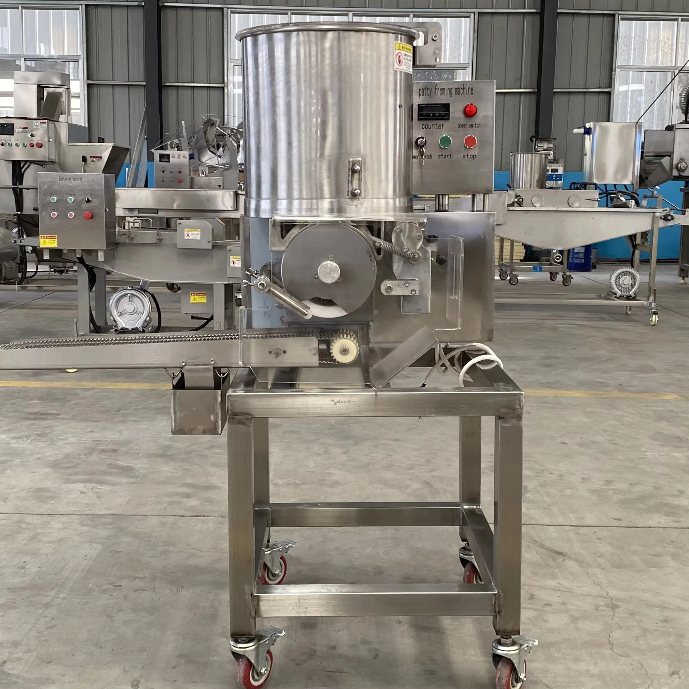 Hamburger Patty Vormmachine Vlees Patty Making Machine Automatische Hamburger Vlees Machine