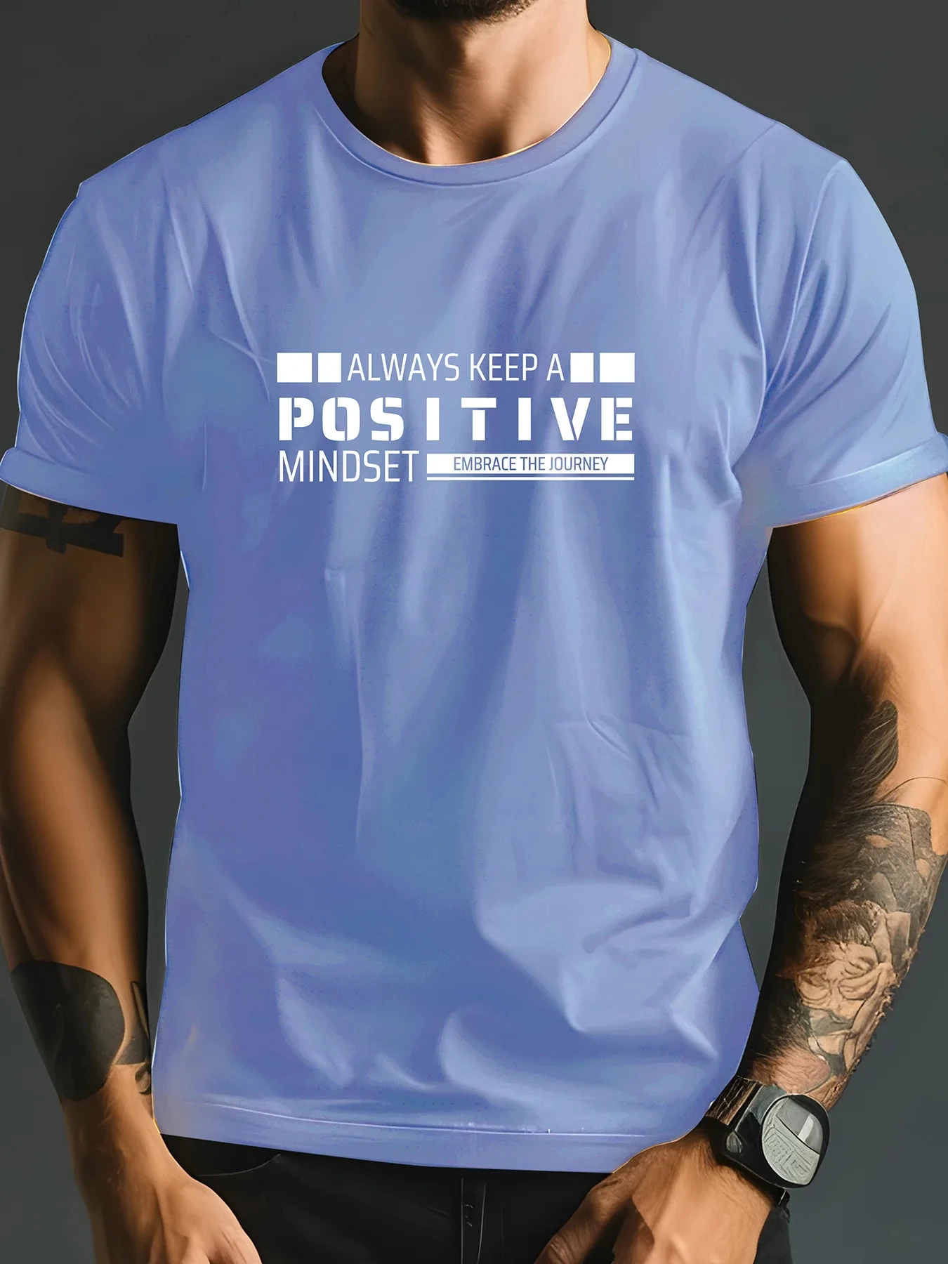 

Soild Color Letter Print Short Sleeve Clothing Oversized Breathable Daily T-shirt For Man Plus Size Casual Men's Sports T Shirts