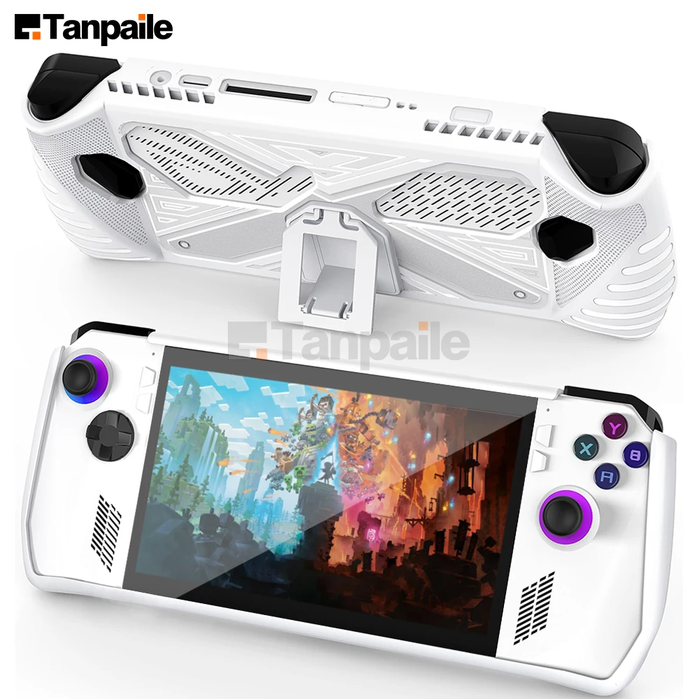 Tanpaile Shockproof Case for ASUS Rog Ally Case with Kickstand Shell,TPU with Built-in Stand for Game Handheld Console