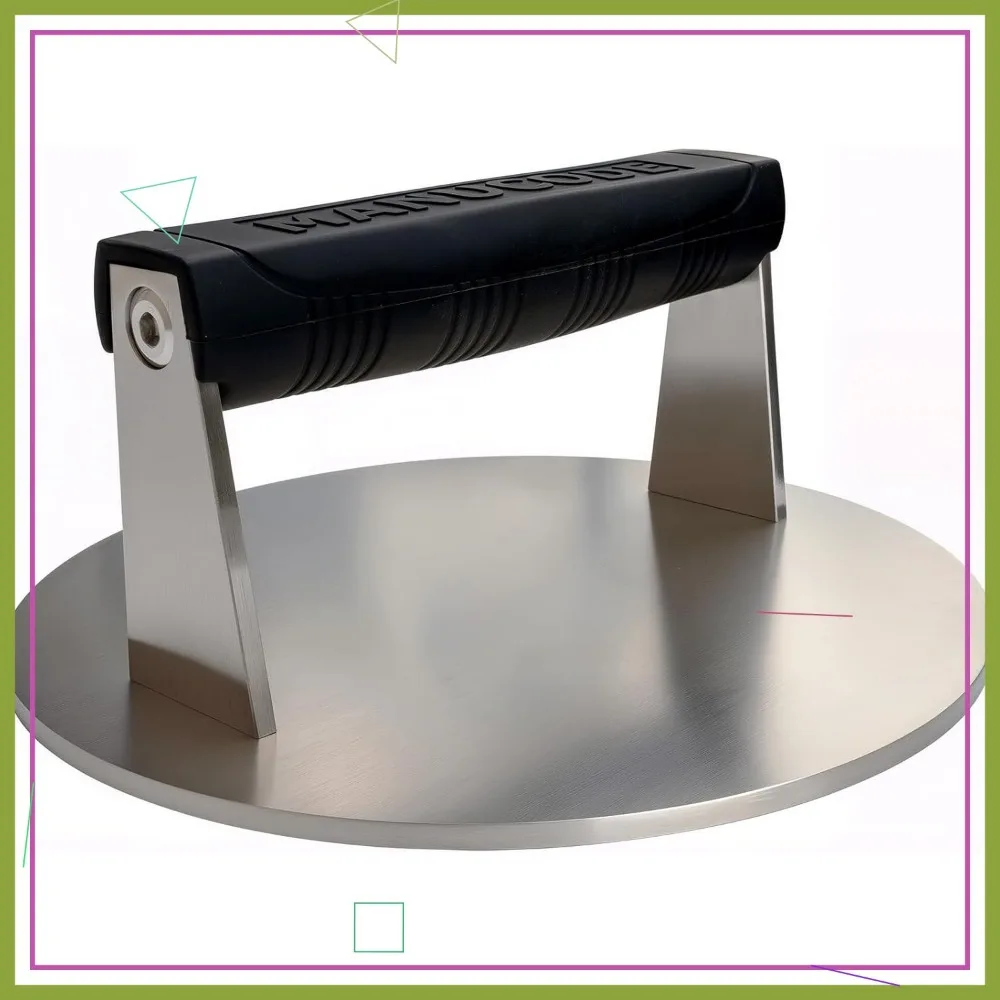 

Тяжелая гамбургерная машина из нержавеющей стали, 8-дюймовый вес для стейка для гриля, можно мыть в посудомоечной машине