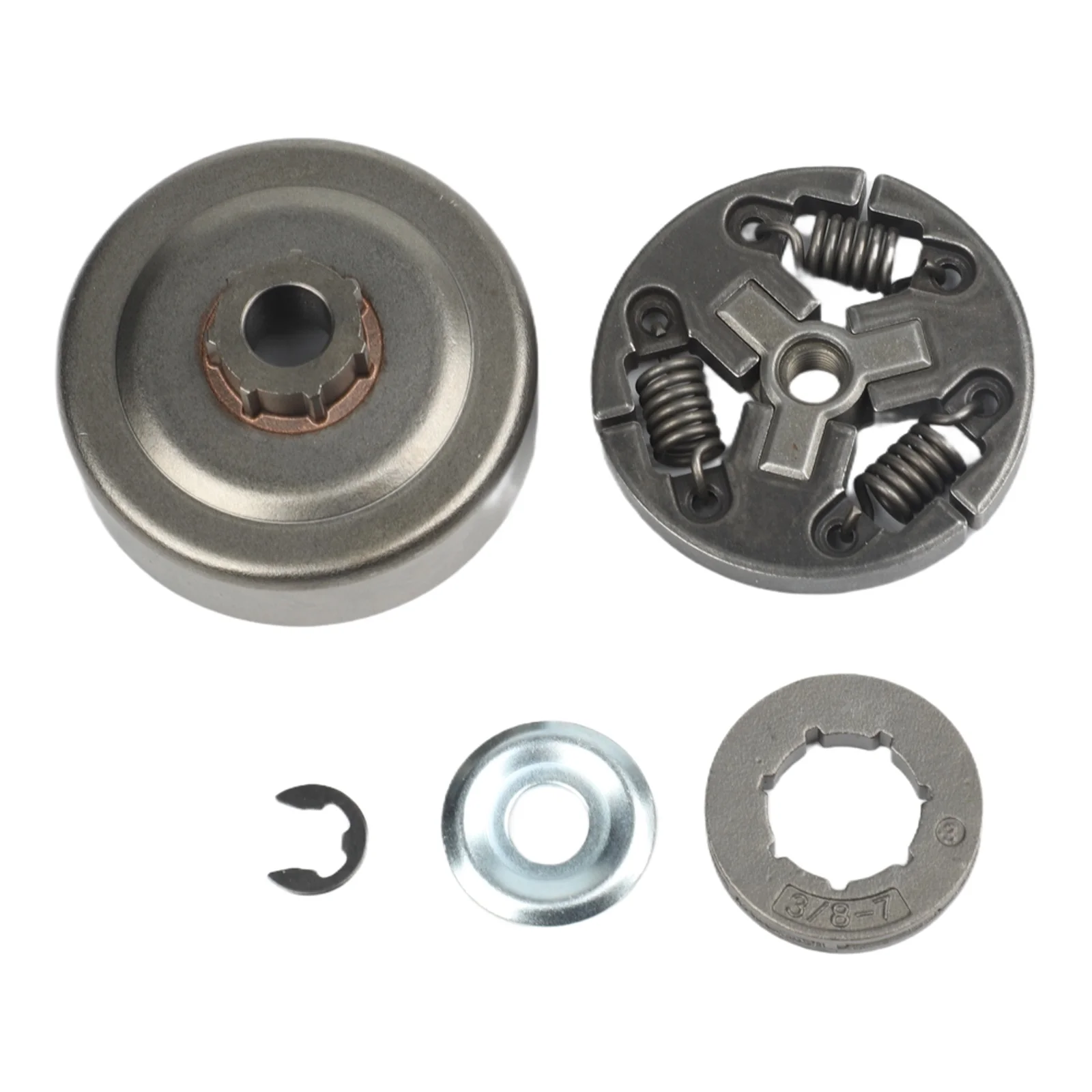 DIY Maintenance Chainsaw Clutch Clutch Drum For Power Tools CS-352 Spare Metal Construction No Special Tools Required