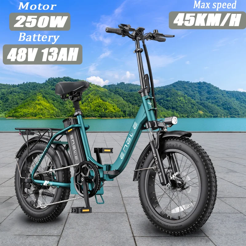 Electric Bicycle engwe L20 750w motor 48v 13ah lithium battery adult Electric Bike 20 inch fat tire fold Urban leisure E-bike