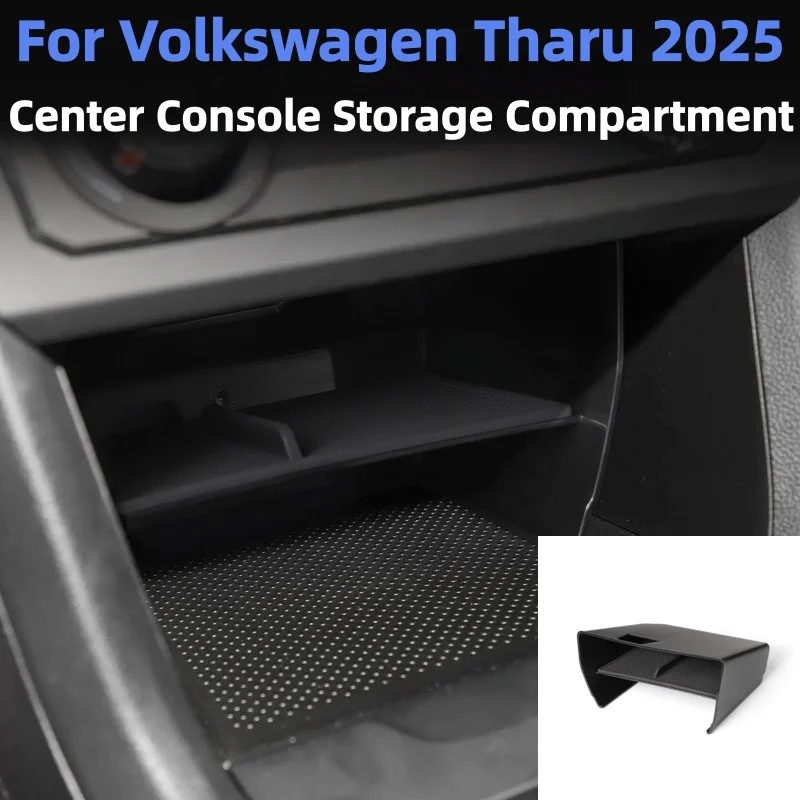 

Car Storage Box For Volkswagen VW Tharu XR 2024~2026 Rubber Silicone Mat Center Console Organizer Armrest Tray Accessories