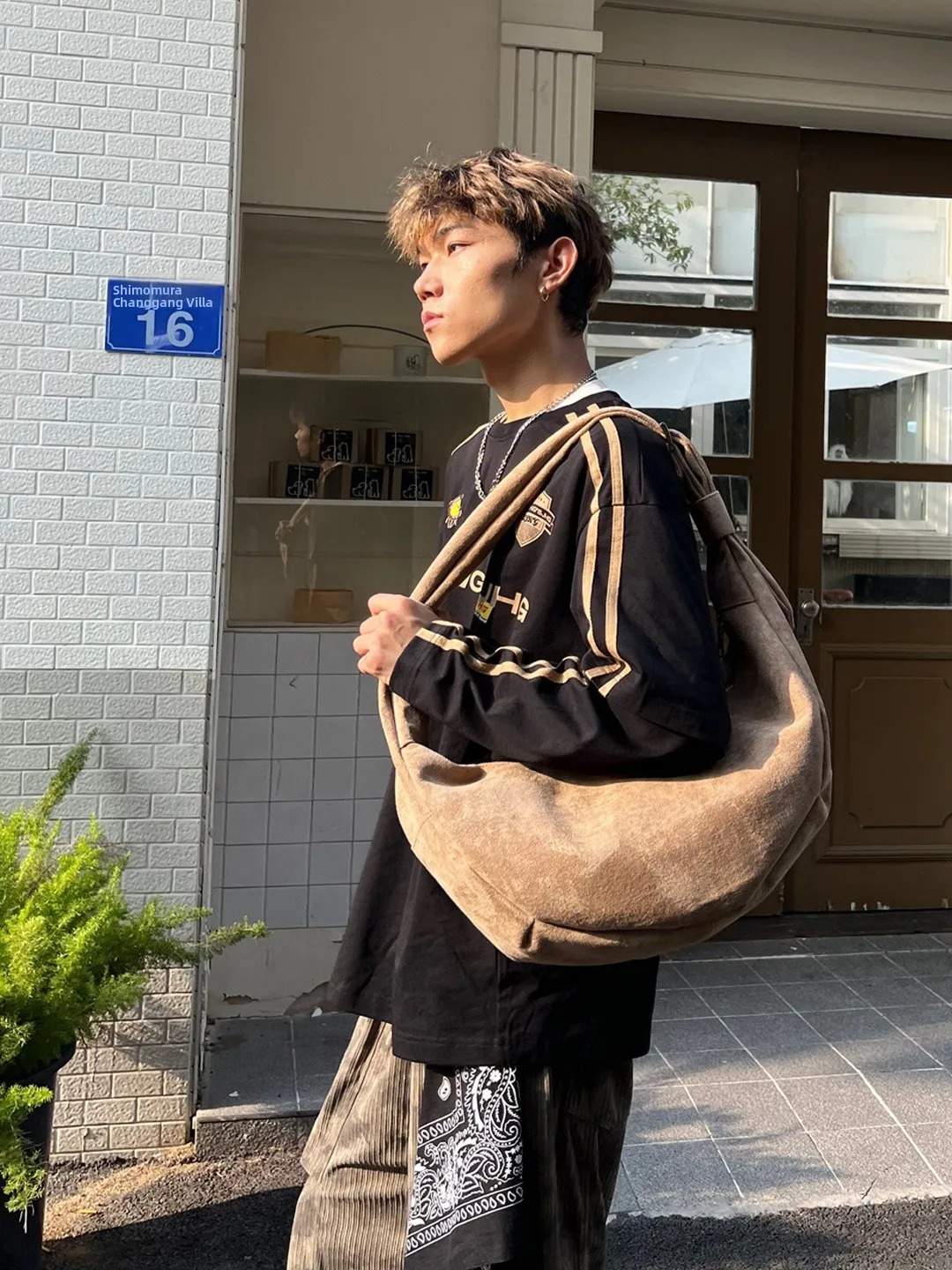 

Korean Sle Large Capaci Suede Dumpling Bag Tote Bag ex Casual oulder Bag Single Strap Handbag for Young Adults