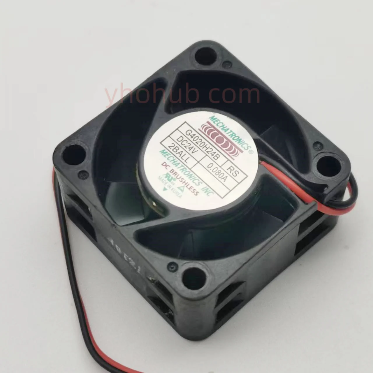 

MECHATRONICS G4020H24B DC 24V 0.080A 40x40x20mm 2-Wire Server Cooling Fan