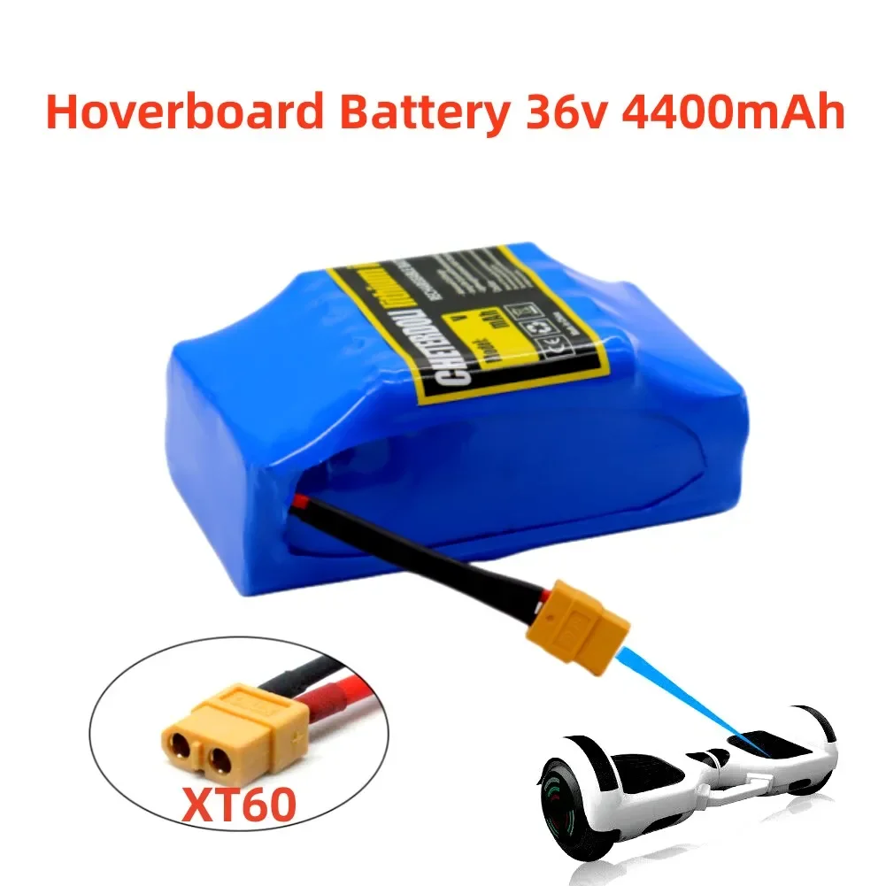 

Aleaivy 36v Battery 42v 4.4Ah Rechargeable Lithium ion Battery for Electric Self Balancing Scooter HoverBoard Unicycle 18650 Bat