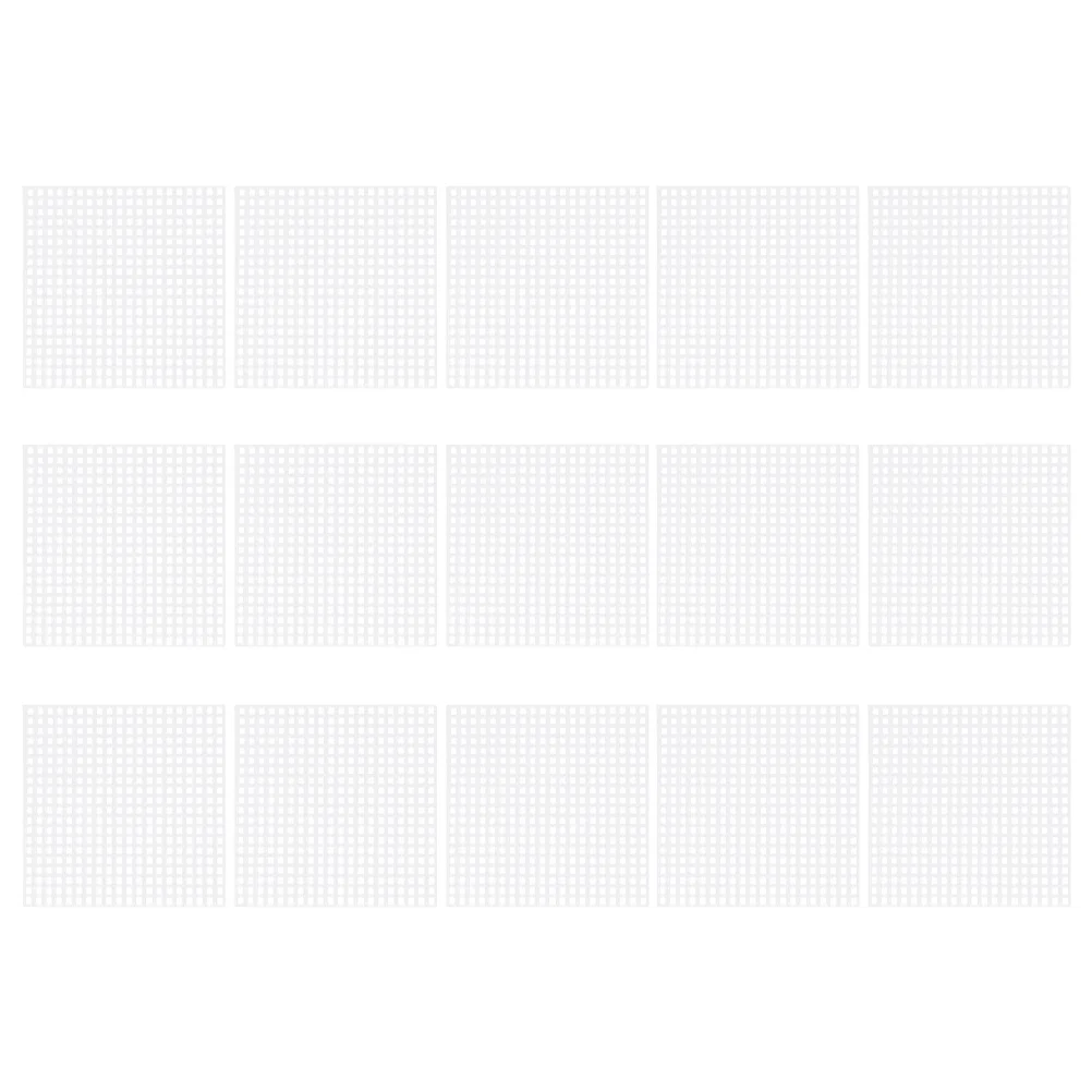 25 قطعة من ورق الشبكة البلاستيكية الممتاز القابل للقص DIY لمشاريع التطريز اليدوية ذات الغرز المتقاطعة وألواح القماش الشبكية