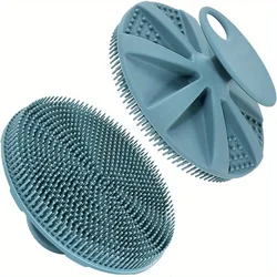 Brosse à shampoing en silicone souple, épurateur corporel, brosses nettoyantes pour la douche, brosse de bain expansive, masseur de tête, outils de bain