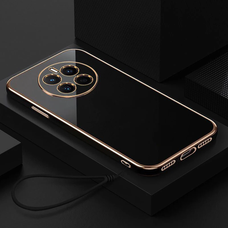 For Huawei Mate 50 Pro Case Huawei Mate 50 Cover Mate 50e Phone case DCO-LX9 CET-LX9 Luxury Square Plating Shockproof Back Cover