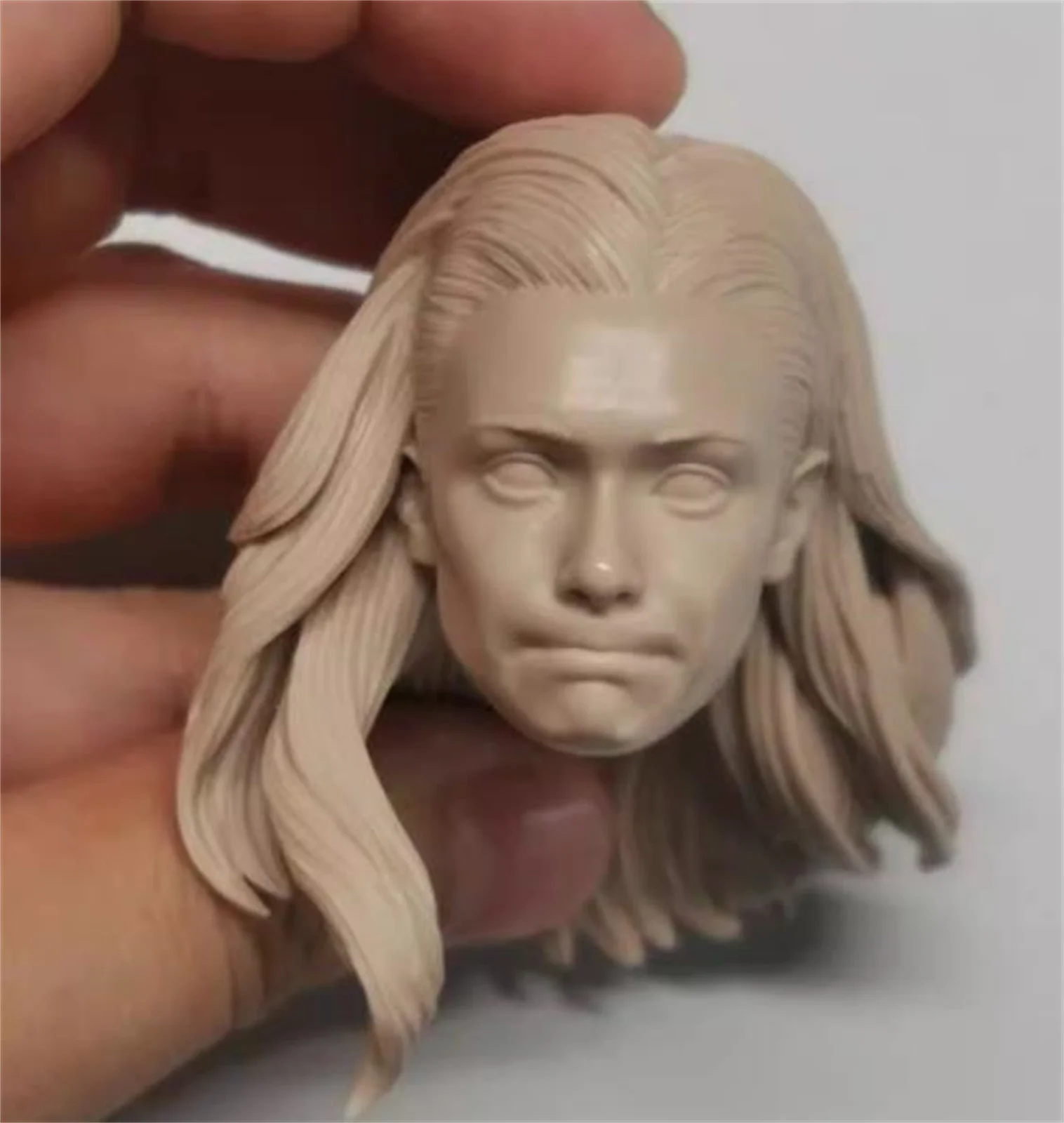 

Элизабет Олсен, женская голова, лепка, длинные волосы, неокрашенное аниме, масштаб 1/6, 12 дюймов, экшн-фигурка, модель из фильма для тела, хобби, игрушки