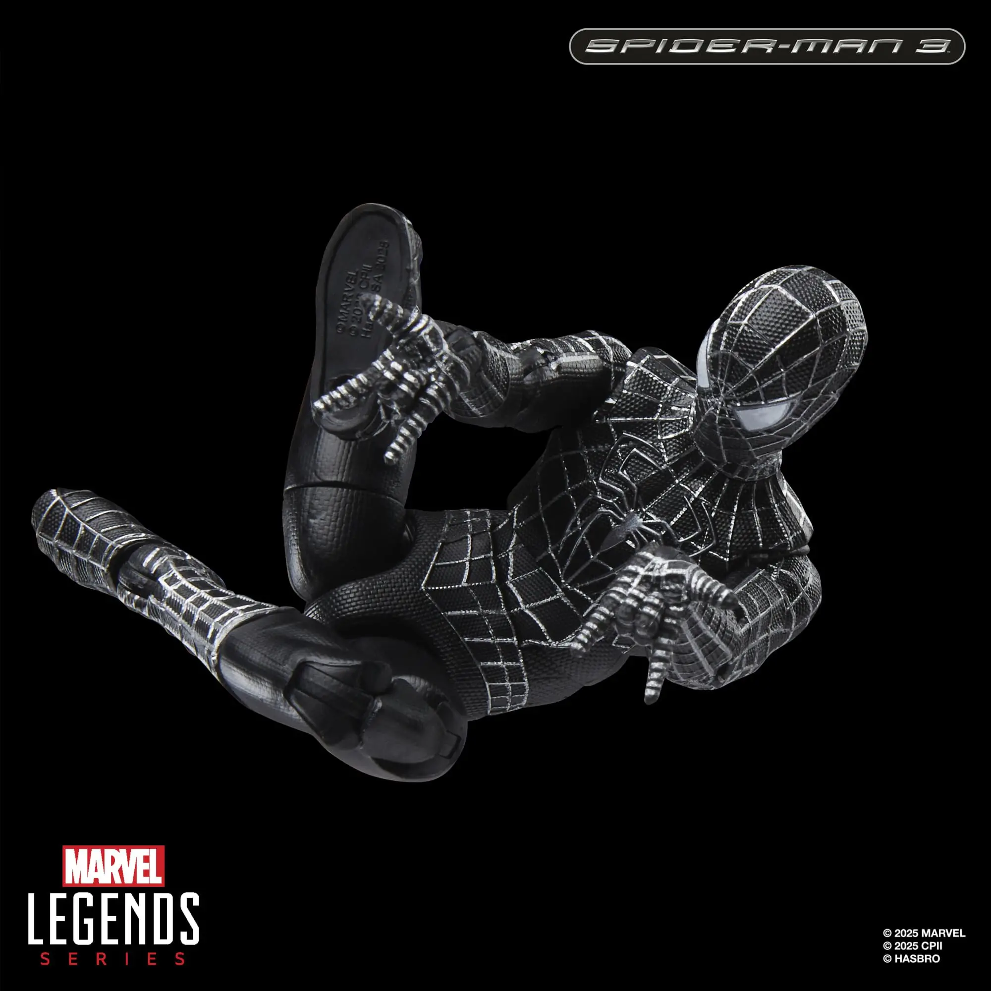 Marvel Legends Series Spider-Man, Spider-Man 3 Collectible 6 Inch Action Figure with Symbiote Accessories G0589 view 5