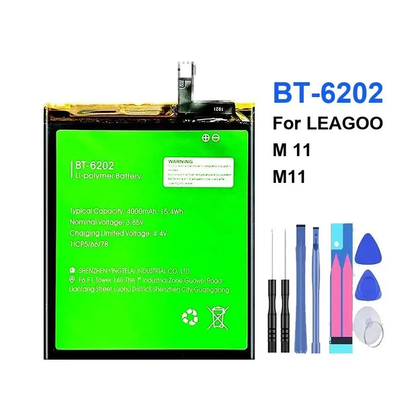 Replacement Mobile Phone Battery For Leagoo M11 4000Mah BT-6202 Portable Reliable