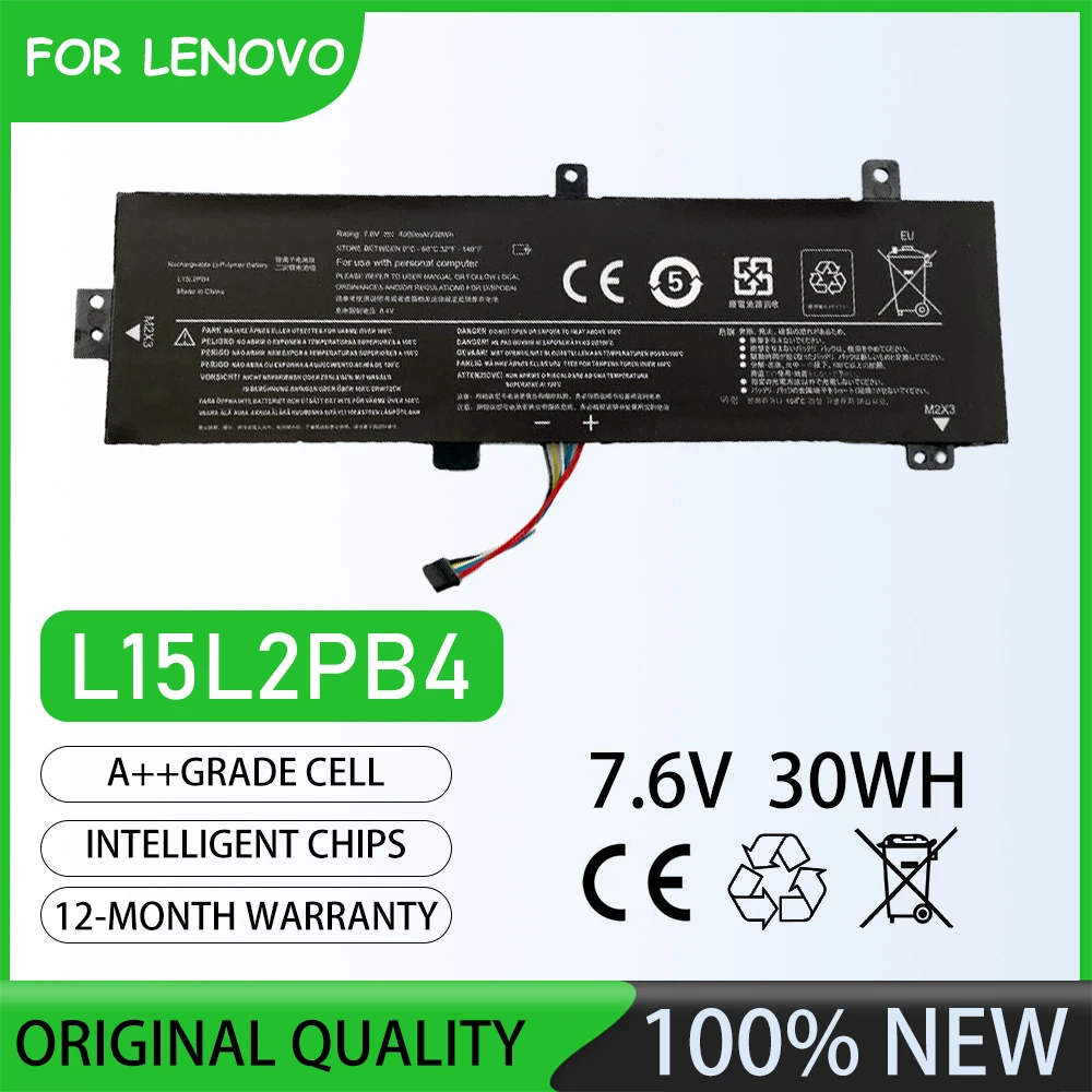 Batería para portátil de 7,6 V, 30Wh, L15L2PB4, para lenovo Ideapad 310-15ABR Ideapad 310-15IKB Ideapad 310 Touch-15IKB