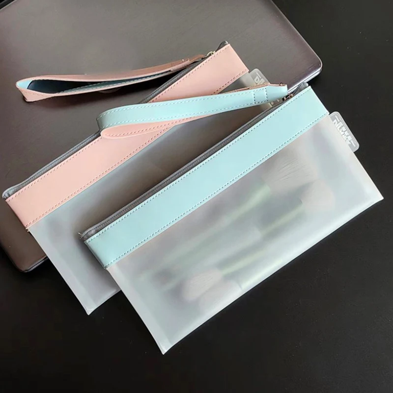 Mode Make-Up Tassen Vrouwen Transparant Tpu/Mesh Cosmetica Case Cosmetische Borstels Gereedschap Opbergtas Reis Organizer Zakje S M