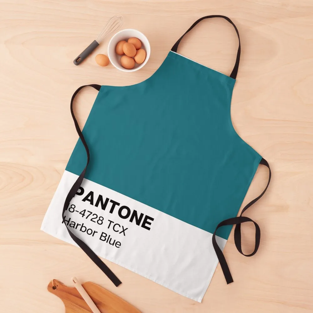 

Pantone Harbor Blue Apron Kitchen Things with pockets for home useful pieces kitchen clothes for men Apron