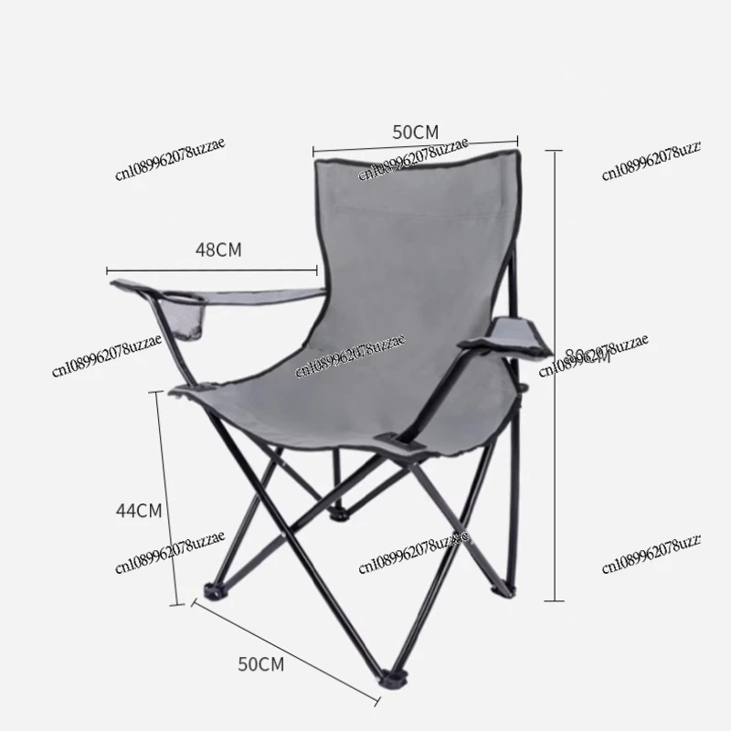 Outdoor Folding Chair Portable Ultra-light Fishing Beach Camping, Back Recliner Mazar Stool