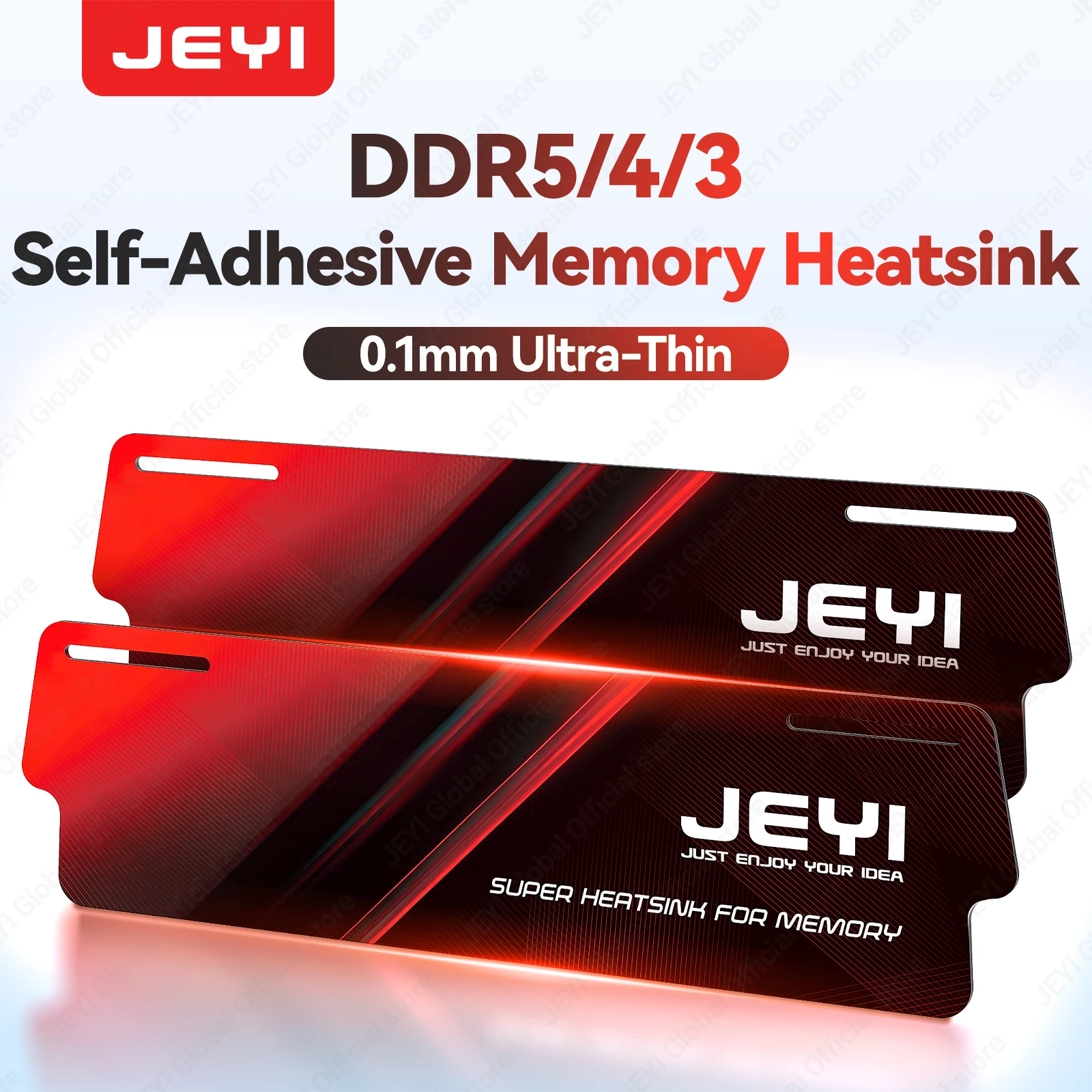 JEYI DDR5 DDR4 RAM Heatsink Cooler Memory Vest Cool Universal Radiator DDR2 DDR3 DDR4 DDR5 Memory Cool for Game Overclock Memory