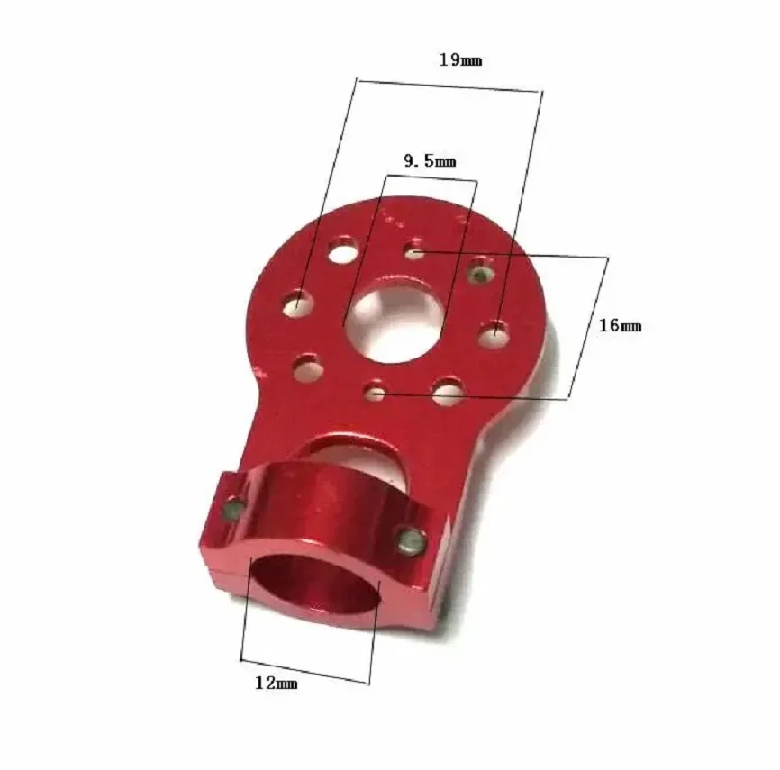 4 szt. Czerwony uchwyt na silnik quadcoptera do 12mm szkła/rury z włókna węglowego
