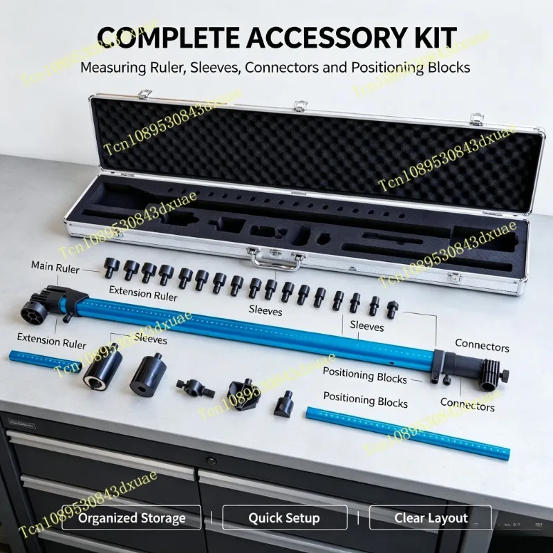 Auto Body Frame Straightener Accessories 2D Measuring Ruler Two Dimensional Car Body Inspection Detection Measuring Tool