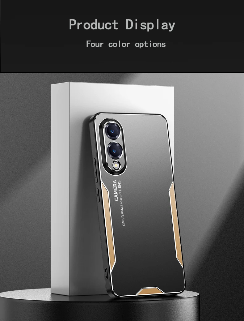 Für Samsung Galaxy S25 Edge Hülle Metall Aluminium Objektivschutz Mattiert Fingerabdruck-Resistent Metall+TPU Abdeckung Für Samsung S25 Edge – Detail 10