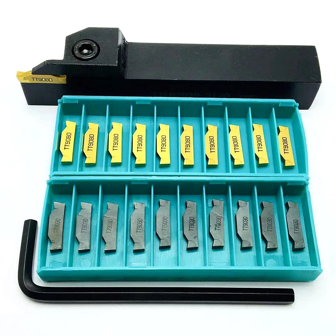 TTER1616 TTER2020 CNC Lathe Grooving Tool Holder Fit TDC2 TDC3 TDC4 Carbide Inserts TT9030 TT9080 Metal Slotting Cutting Tools