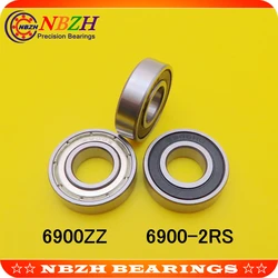 NBZH(2pcs) Thin Wall Deep Groove Ball Bearing 6900ZZ  6900-2RS  S6900ZZ S6900-2RS 10*22*6 Mm