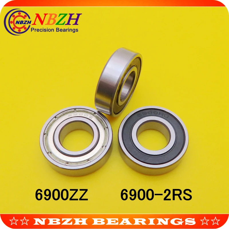 NBZH bearing(1pcs) Thin Wall Deep Groove Ball Bearing 6900ZZ  6900-2RS  S6900ZZ S6900-2RS 10*22*6 Mm