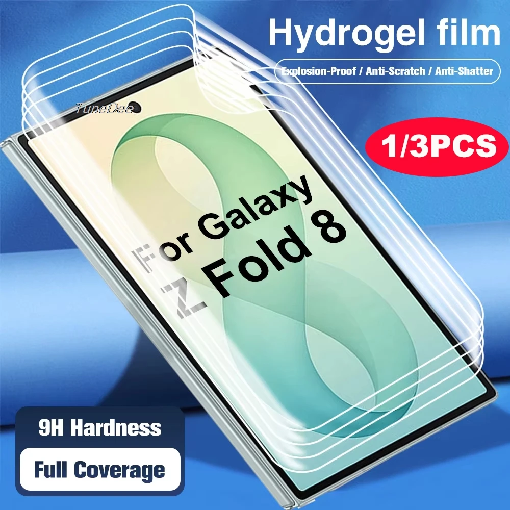 For Samsung Galaxy Z Fold 8 Ultra 7 6 5 Z Flip8 Hydrogel Film Foldable Inner Screen Protectors With Auto Alignment Install Frame