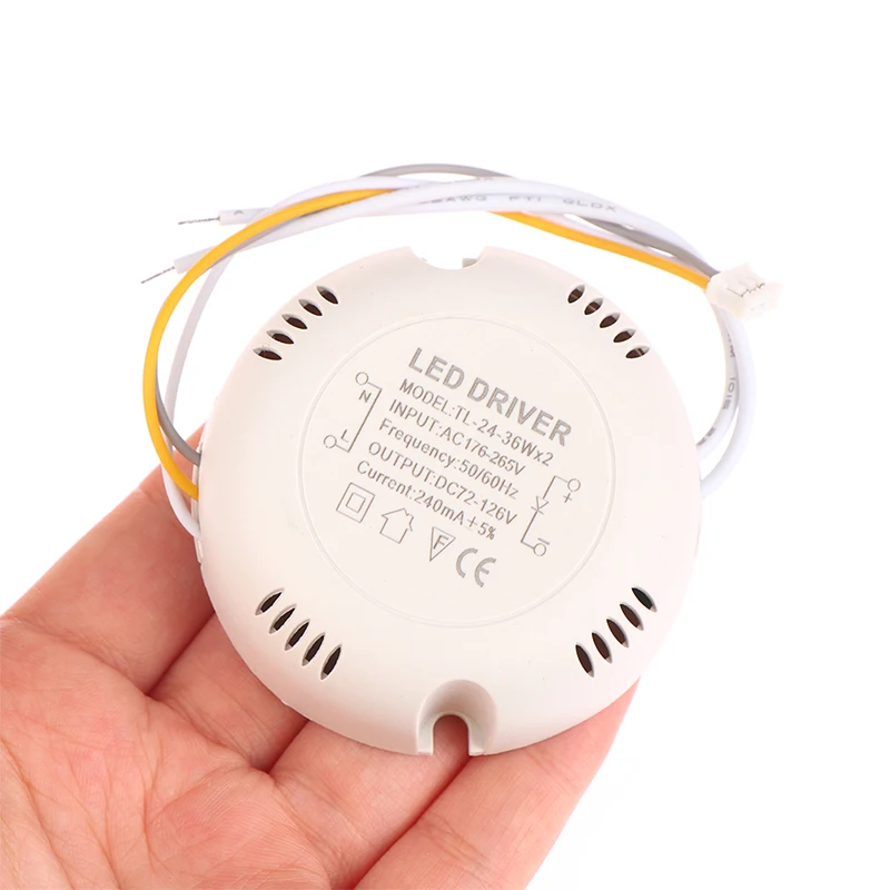 LED Driver Current 240-300mA 8-24W, 25-36W SMD PCB Light Ceiling Power Supply Double Color 3Pin Lighting Transformers AC176-265V