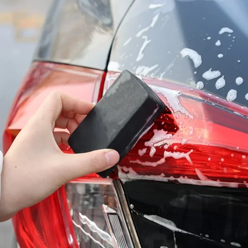 Car Wash Magic Clay Sponge Wipe Waxing Polishing Black Sponge Block Car Glass Cleaning Stain Removal Tool Magic Clay Bar Pad