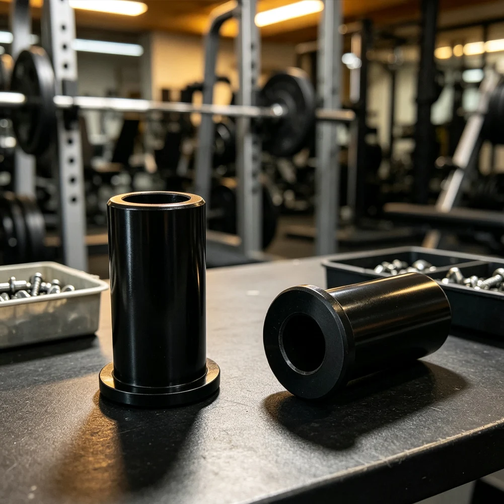 T-Shaped Adapter Sleeves for Power Racks For Squat Racks and Functional Training Stations 10mm Shaft Compatibility