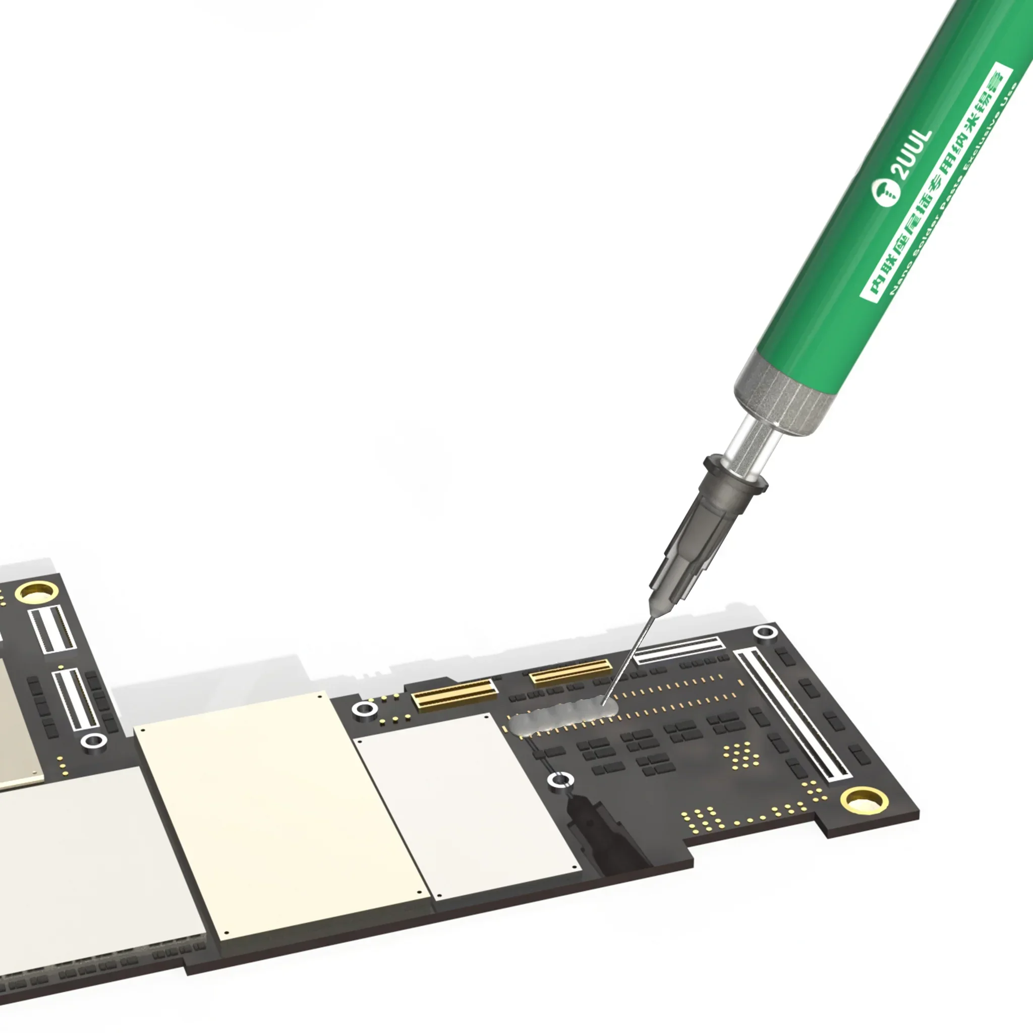 2UUL SC99 Nano Solder Paste Exclusive Use for Dock & FPC Connector Flux Needle Dispenser Phone Repair Welding Flux repair tools