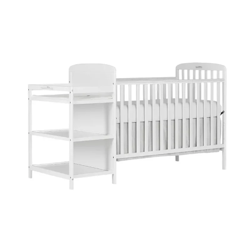 4-In-1 Full-Size Crib And Changing Table Combo