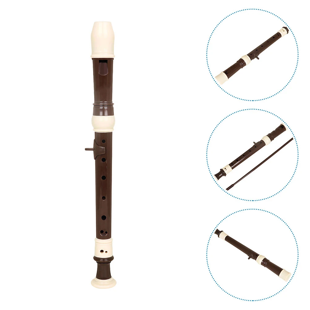 

1 set 1 Set 8 Holes Recorder Plastic Beginner Clarinet For Kids Soprano Wind Musical Instrument Practice Long Flute Fresh Color