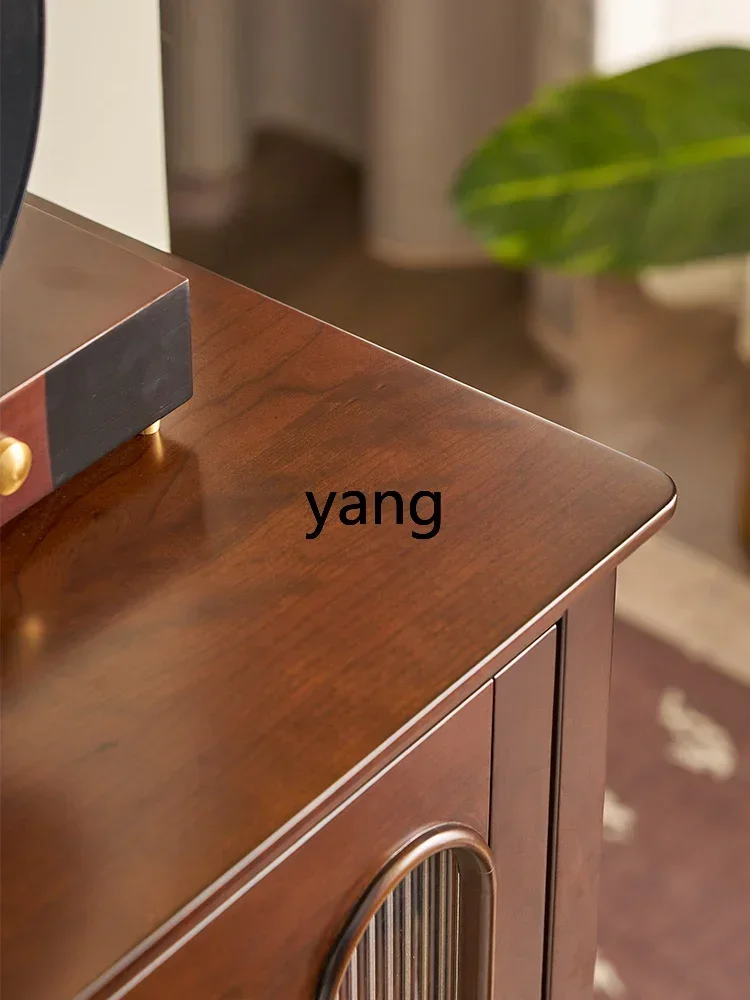 خزانة زاوية تلفزيون من الخشب الصلب بالكامل بتصميم كلاسيكي أمريكي فرنسي من LH، خزانة حديثة وبسيطة على الطراز الكريمي