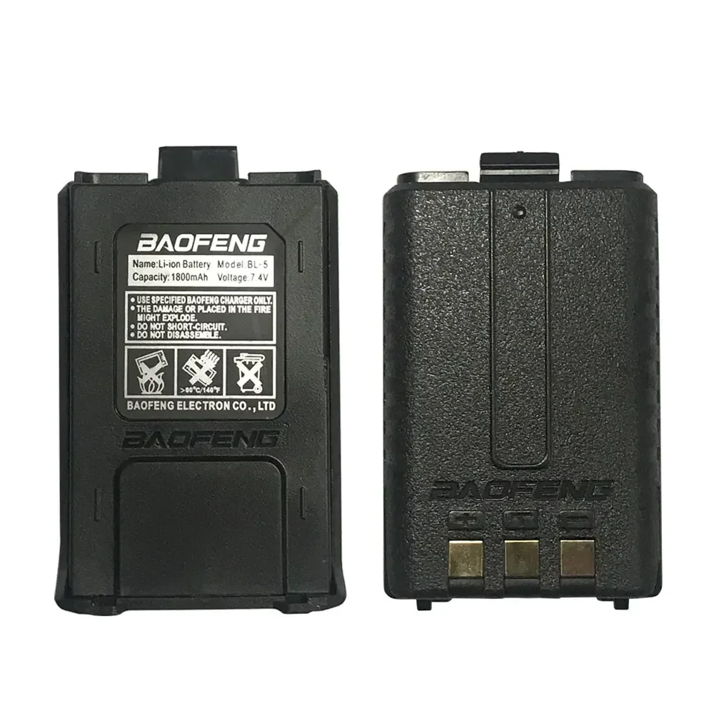 Originale 1800mAh Per Baofeng UV-5R Tipo-C Caricatore Walkie Talkie Batteria UV-5RE DM-5R Plus BF-F8 RT-5R RT5 Radio A Due Vie batteria