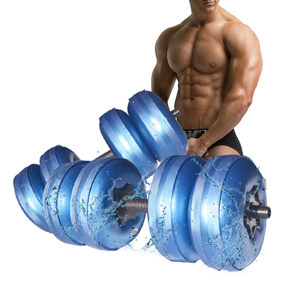 Deiris 1-35KG Dumbbell Barbell Set,2 in1 Portable Travel Fitness,Free Weights,Gym Arm Muscle,Home Outdoor, Water Dumbbell