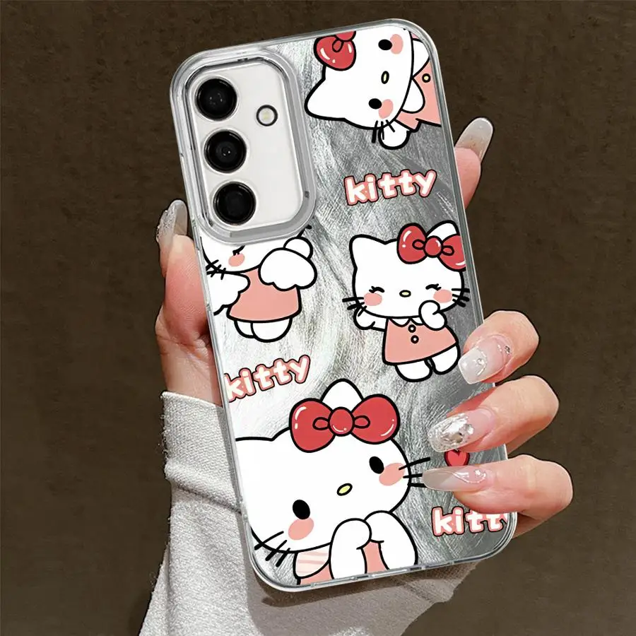 Casing Sampul Lembut untuk Samsung Galaxy A24 A51 A52 A35 A36 A13 A14 A23 A55 A33 A34 A26 A15 A16 A21s Lucu Sanrio Hello Kitty