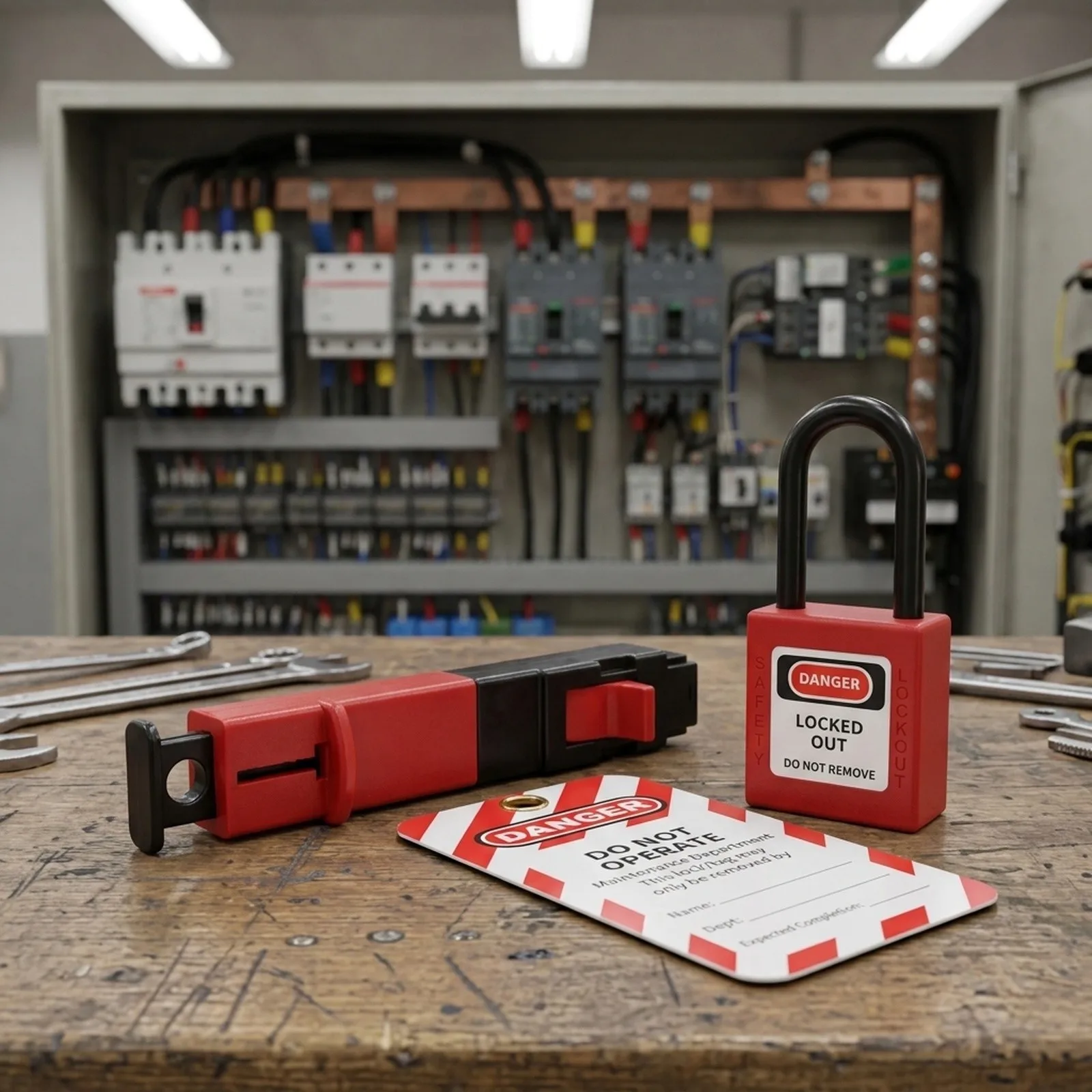 Compliance With Safety Isolation Procedures Circuit Breaker Lock Accidental Reactivation Enhanced Technician Safety