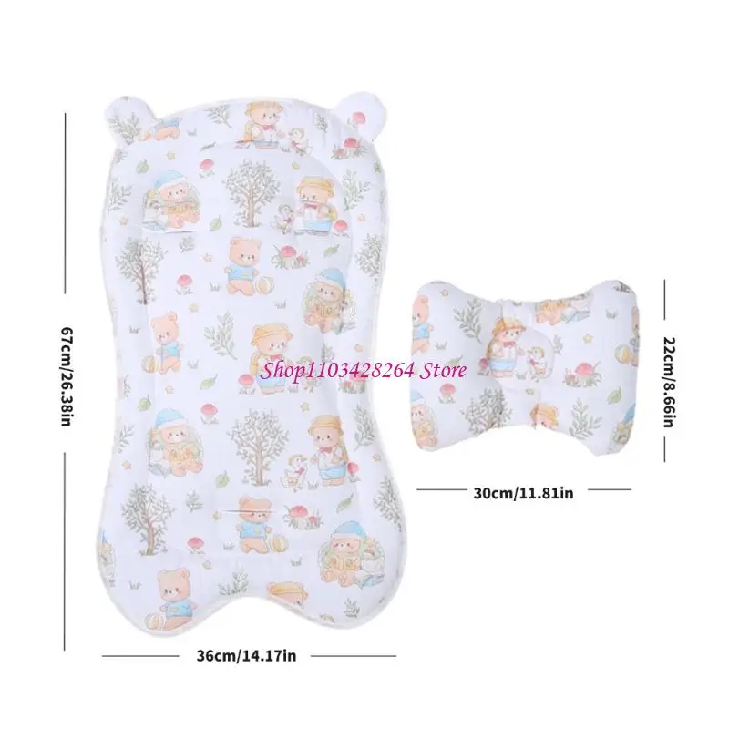 Baby Strollers Cushion Prams Pad with Removable Pillow Double Sided Feature