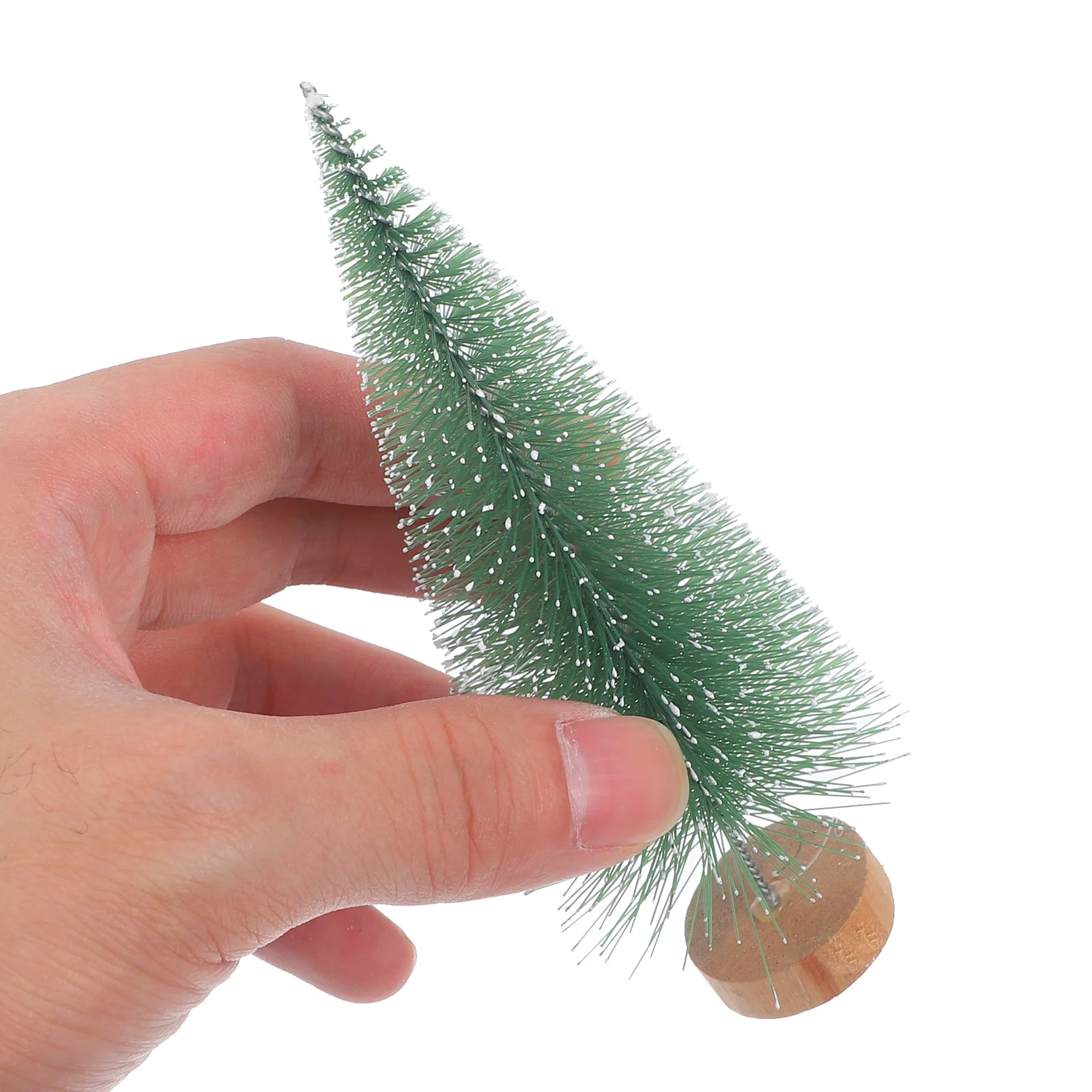 

10Pcs Xmas Desktop Pine Tree Crafts Wooden Base Lightweight Christmas Gift Christmas Tree Decorations Xmas Wooden Crafts