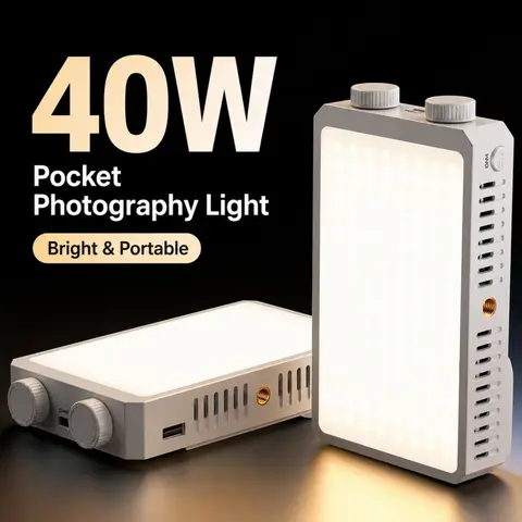 Mini projecteur vidéo LED portable 40W avec batterie rechargeable intégrée et fonction de charge rapide PD pour téléphone portable