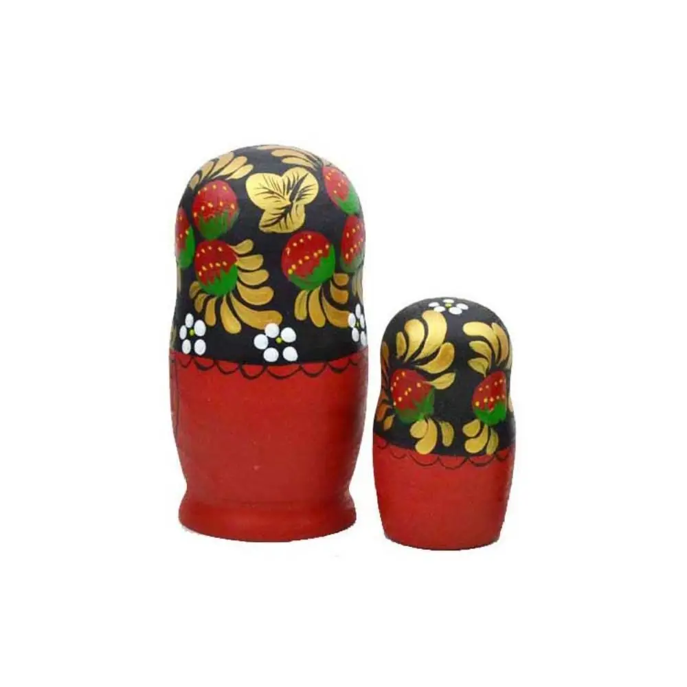 Desk Ornament 5 Layers Matryoshka Strawberry Girls Handmade Nesting Home Deocr Cute Russian Nesting Birthday Gift